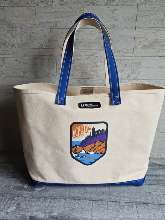 L.L. Bean Handbags - L.L. Bean Boat and Tote featuring an Acadia National Park logo Limited Edition